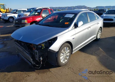 2016 Hyundai Sonata Hybrid Se из США, поврежденный, VIN KMHE24L18GA041780